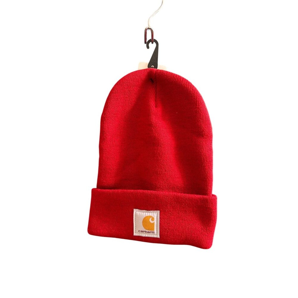 NEW WITH TAGS Adult Carhartt Knit Cuffed Beanie, Red